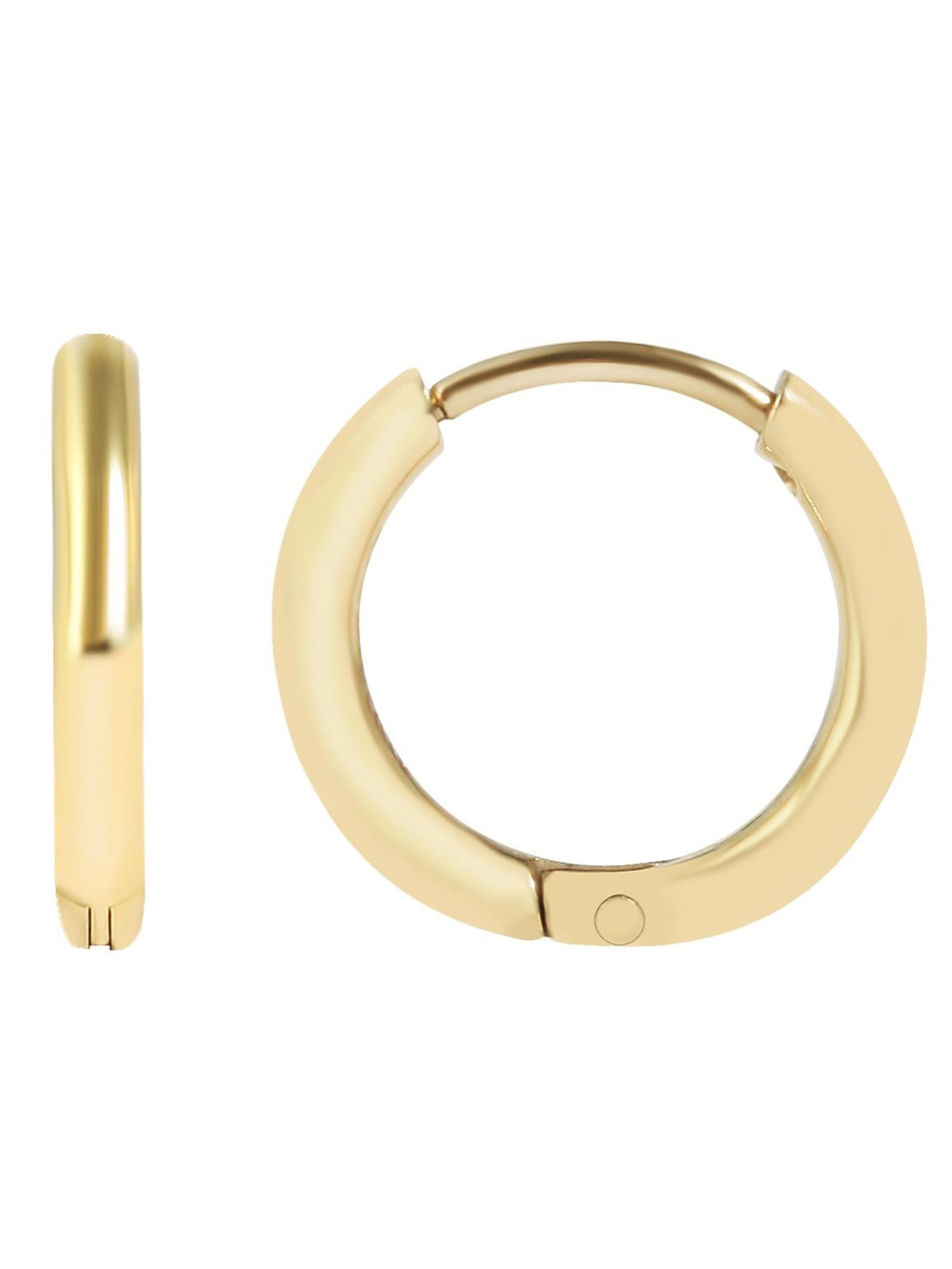 Akzent Ohrringe 'Galdin, hautverträglich, Gr. 8 - 25 mm Innendurchmesser'‌‌‌‌‌‌‌‌ in Gold