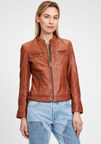 Gipsy by Mauritius Jacke 'Janka' in Braun: Vorderseite