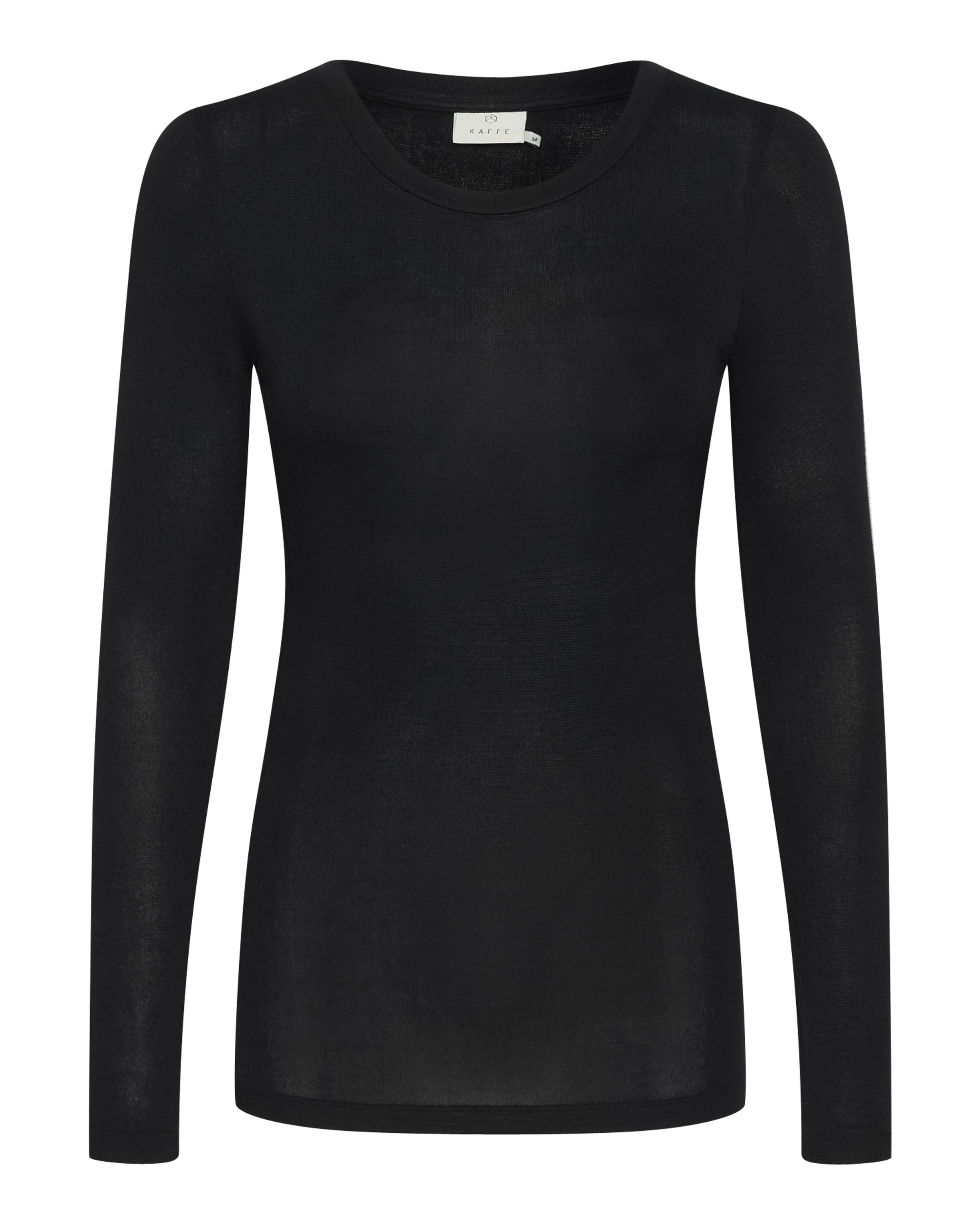 Kaffe T-shirt 'KA Lida' i svart: framsida