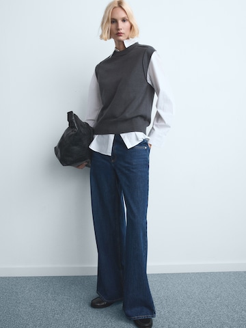 MANGO Широки крачоли Дънки 'ANNIE' в синьо