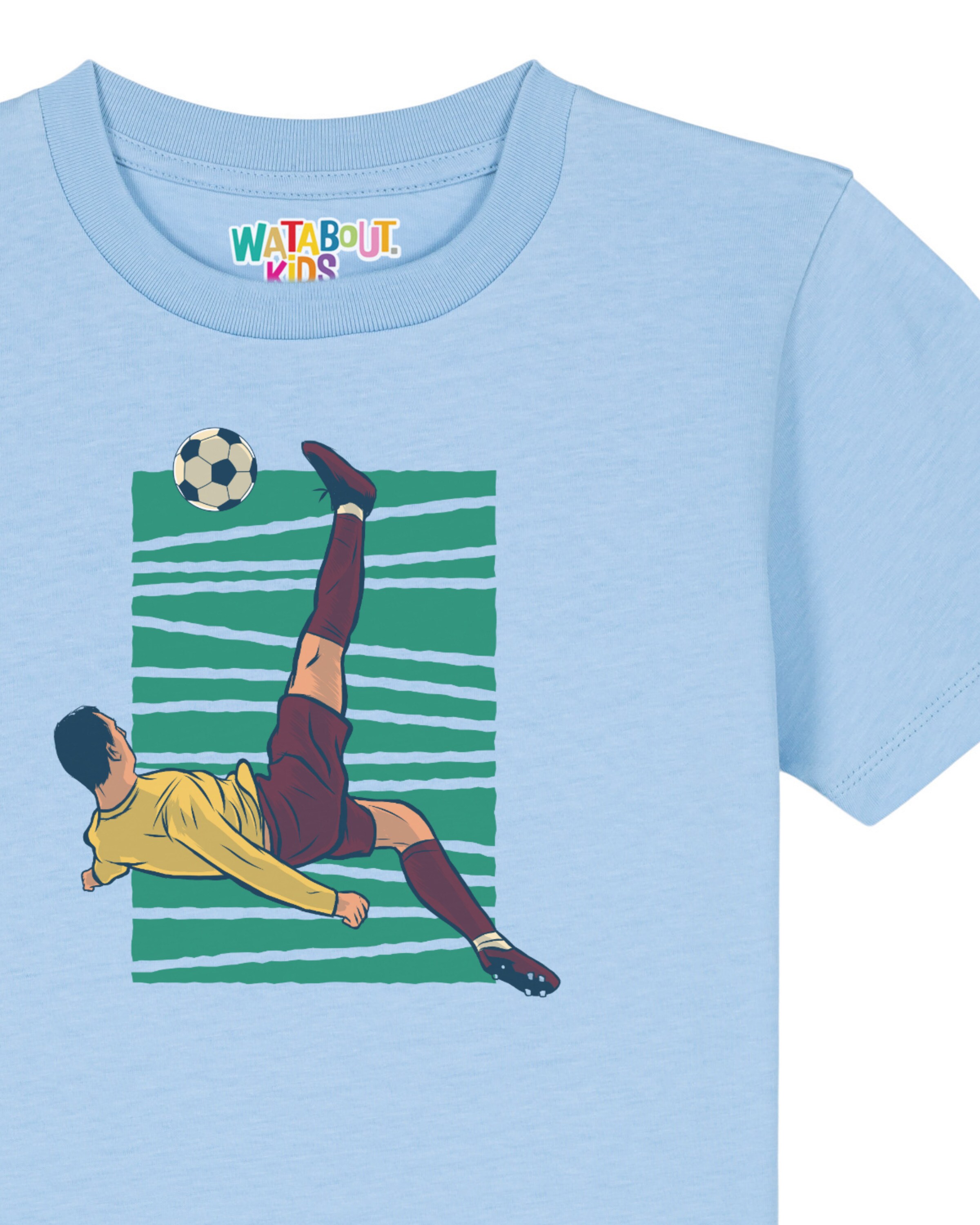 T-Shirt 'Fußball' watabout.kids en bleu
