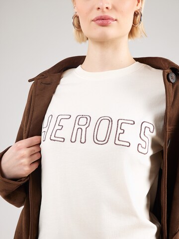 Tricou 'THE 40TH ANNIVERSARY' de la SCOTCH & SODA pe alb