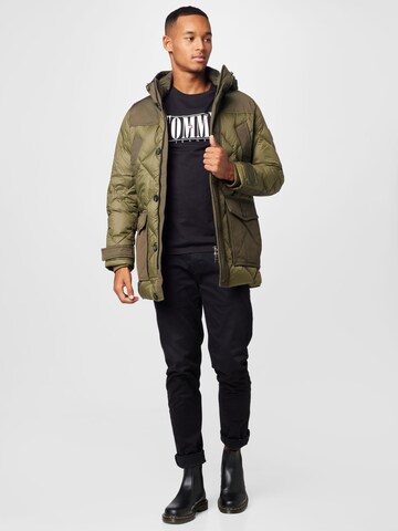 TOMMY HILFIGER Winter Parka 'Rockie' in Green