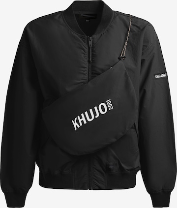 khujo Jacke 'Facee' in Schwarz: Vorderseite