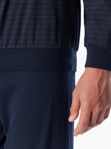 SCHIESSER Piżama długa 'Comfort Essentials' w kolorze niebieski