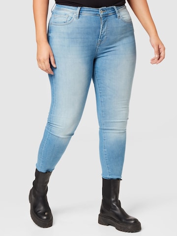 ONLY Carmakoma Skinny Jeans 'MAYA' in Blauw: voorkant