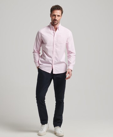 Superdry Regular fit Overhemd in Roze