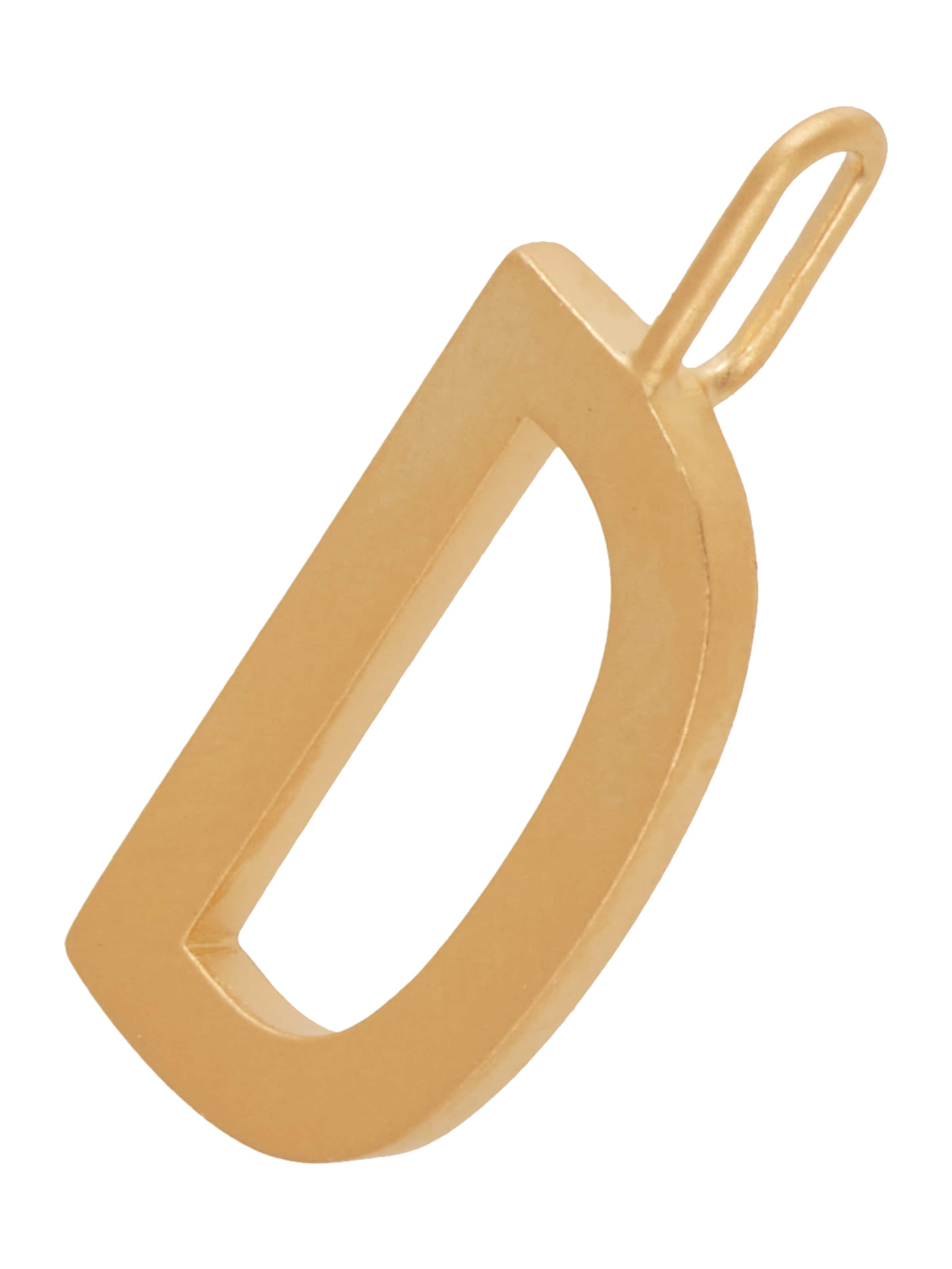 Design Letters Hangers in Goud: voorkant