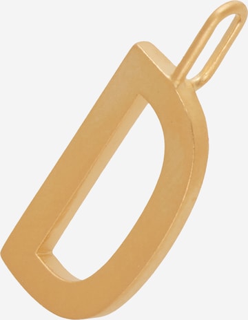 Design Letters Pendant in Gold: front