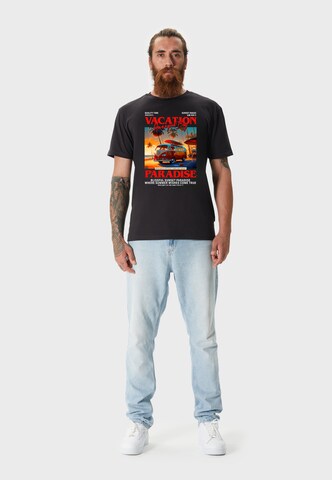 Oldskull T-Shirt 'Wrldvibe Travel' in Schwarz
