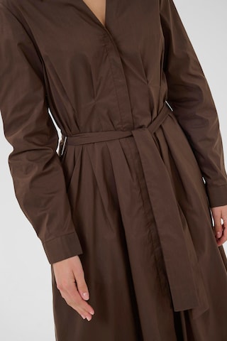 CULTURE Shirt dress 'Elna' in Brown