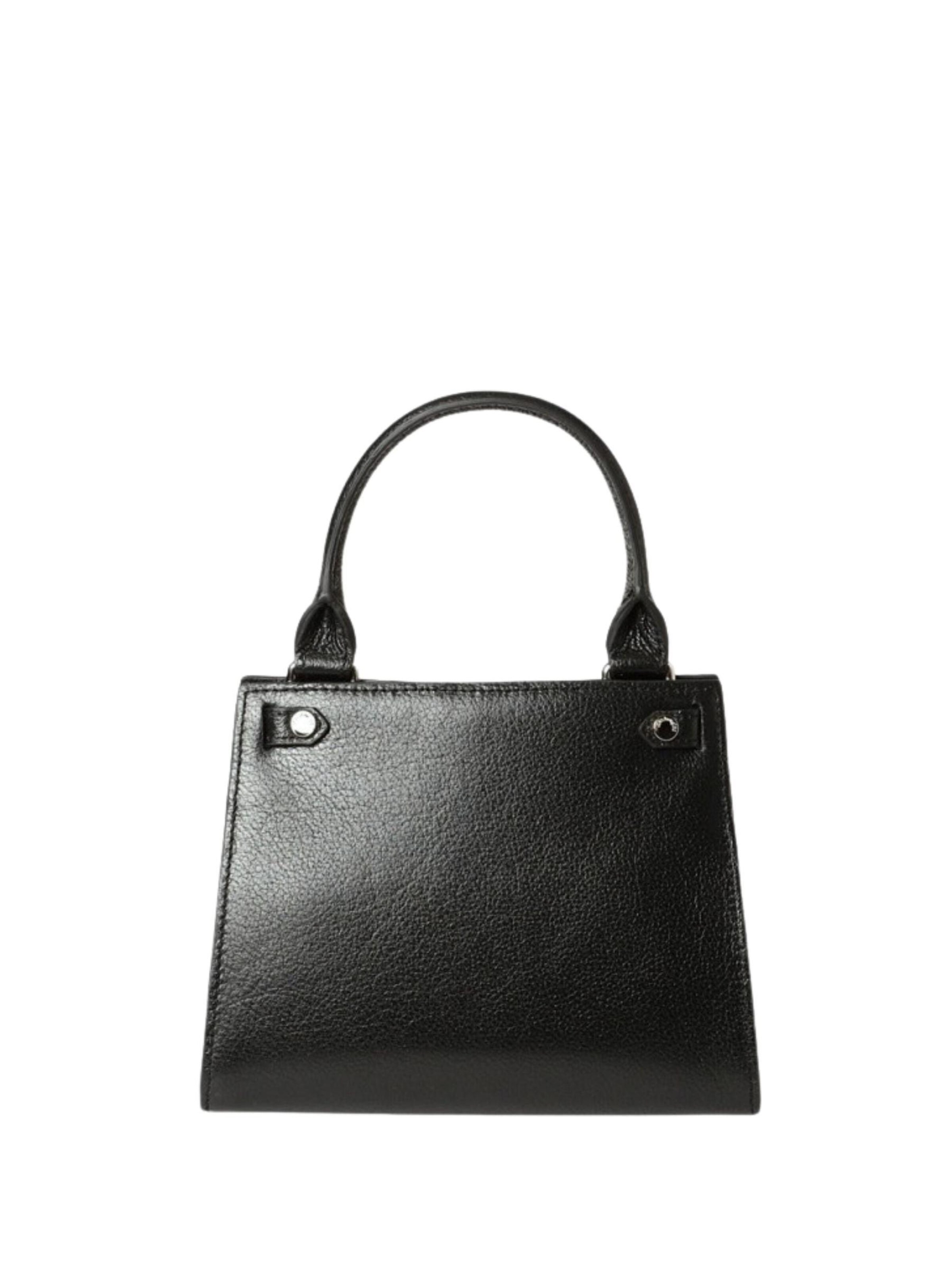 MAC DOUGLAS Handtas 'Mac Douglas Sacs À Main MINI Temple Buni Cuir Noir' in Zwart