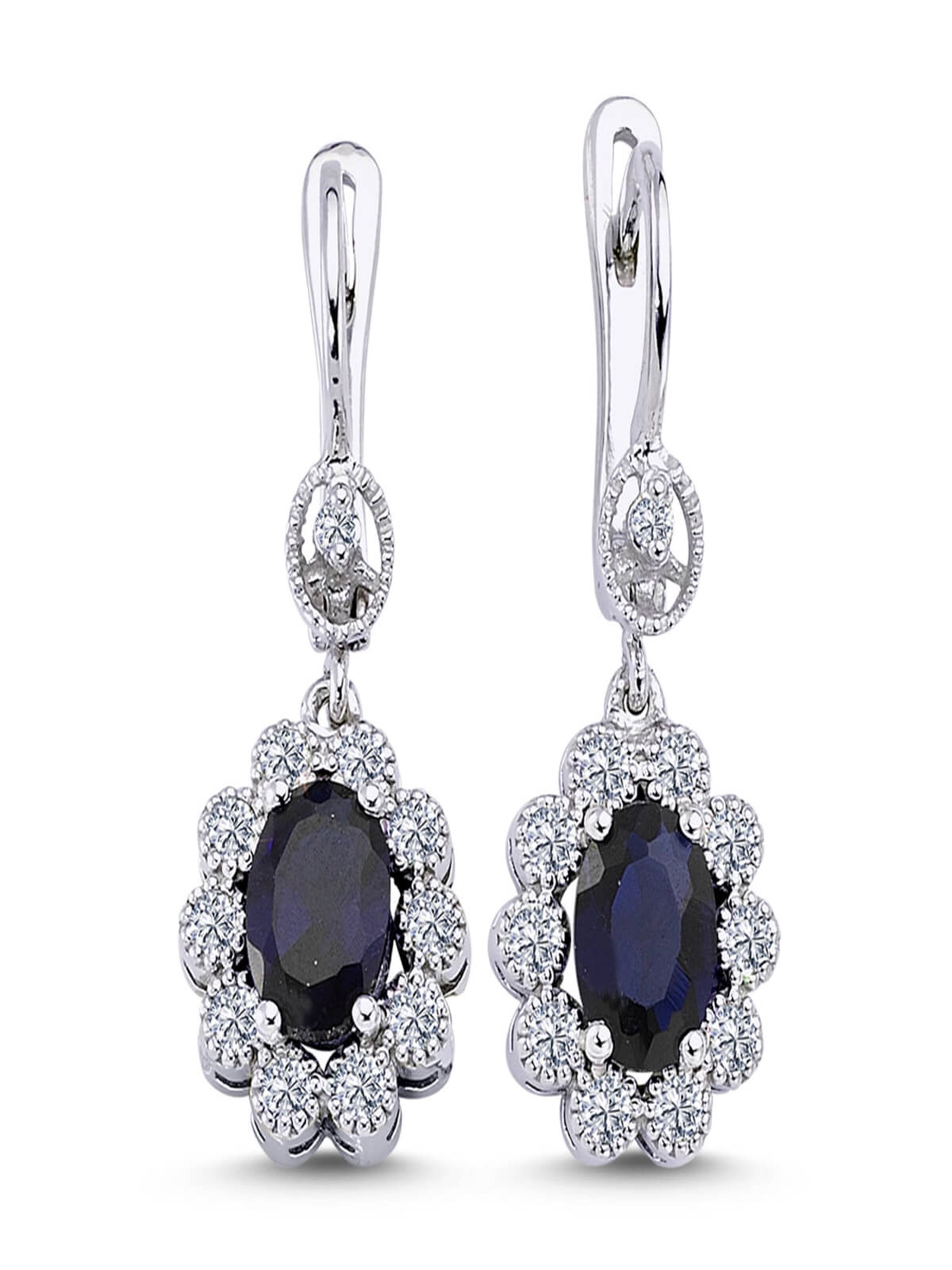 EinStein Diamant Earrings in Silver: front