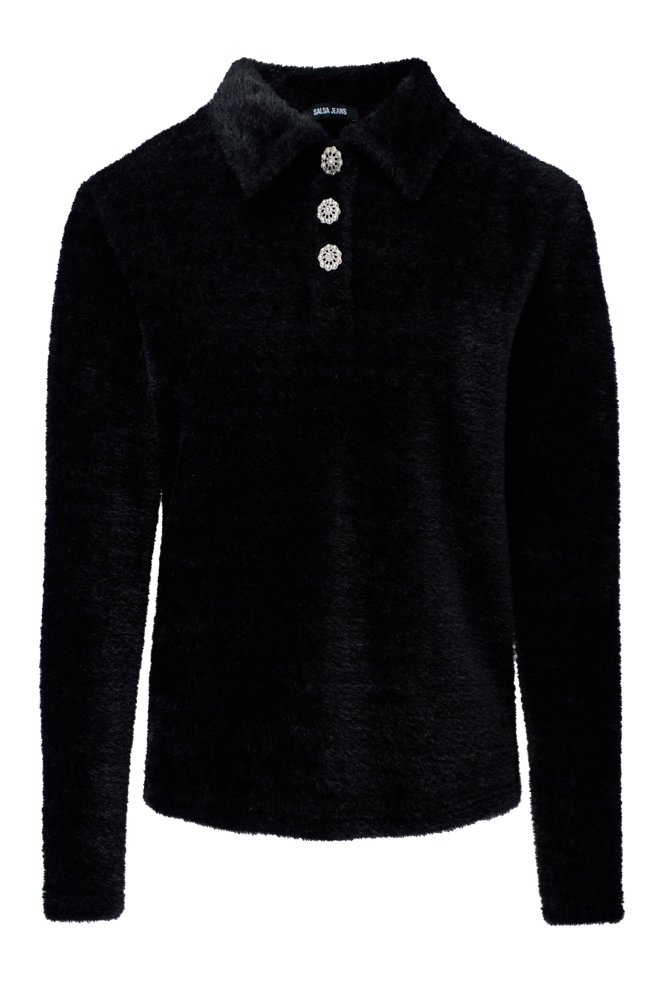 Salsa Jeans Trui in Zwart: voorkant