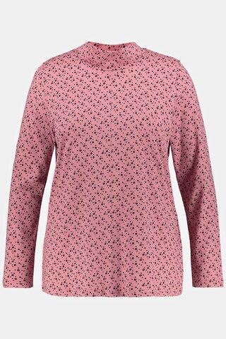 T-shirt Ulla Popken en rose : devant