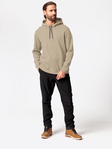 VAUDE Athletic Sweatshirt in Beige