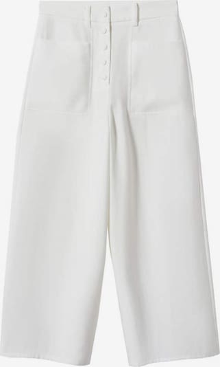 Pantaloni MANGO pe alb, Vizualizare produs