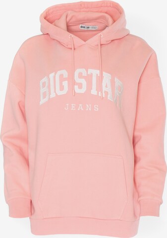 BIG STAR Sweatshirt 'Rubialsa' in Roze: voorkant