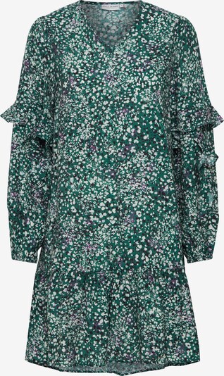 PULZ Jeans Kleid 'Dacey' in grün / weiß, Produktansicht
