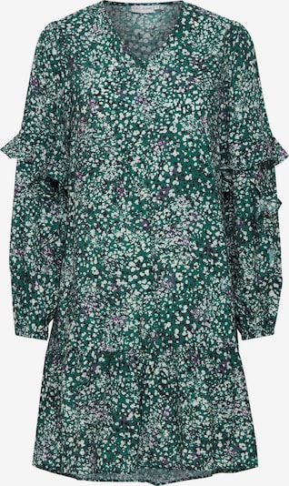 PULZ Jeans Kleid 'Dacey' in grün / weiß, Produktansicht