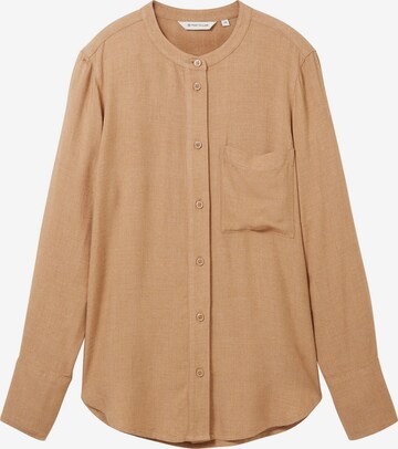 TOM TAILOR Blouse in Bruin: voorkant