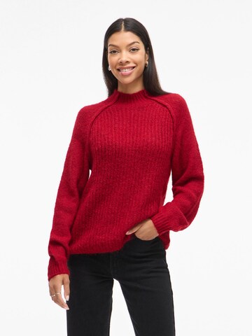 VILA Pullover 'BOWS' i rød: forside