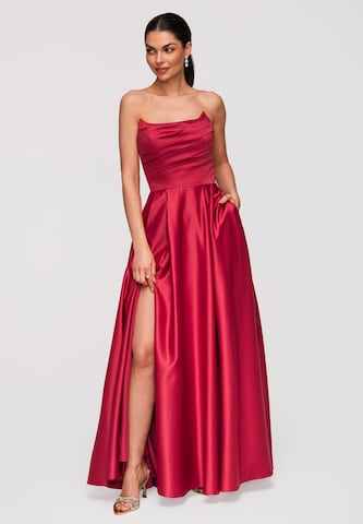 Robe de soirée 'LA-OM-DLR352' Ombre en rouge : devant