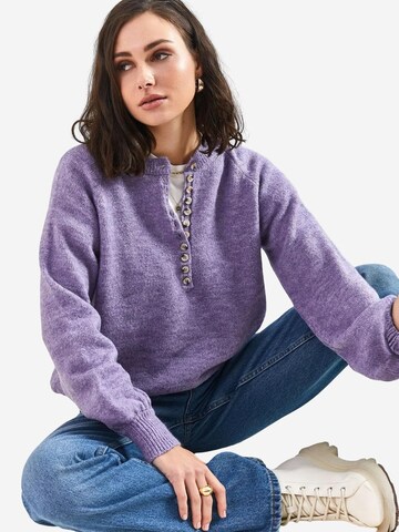 Bianco Lucci Svetr 'Pullover' – fialová