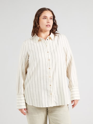 Vero Moda Curve Blouse 'VMCGORI' in Beige: front