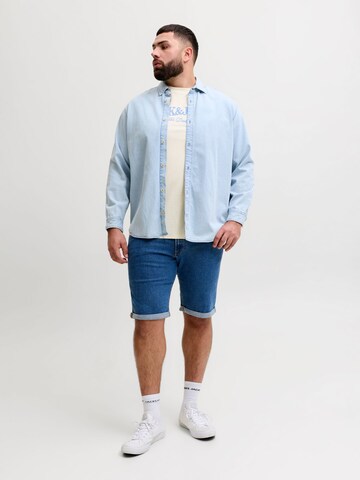 Jack & Jones Plus - Camiseta 'JORCassis' en blanco