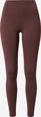 Skinny Leggings 'Kaydence' Résumé en marron : devant