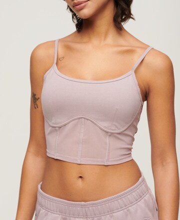 Superdry Bustier Sport-BH in Lila