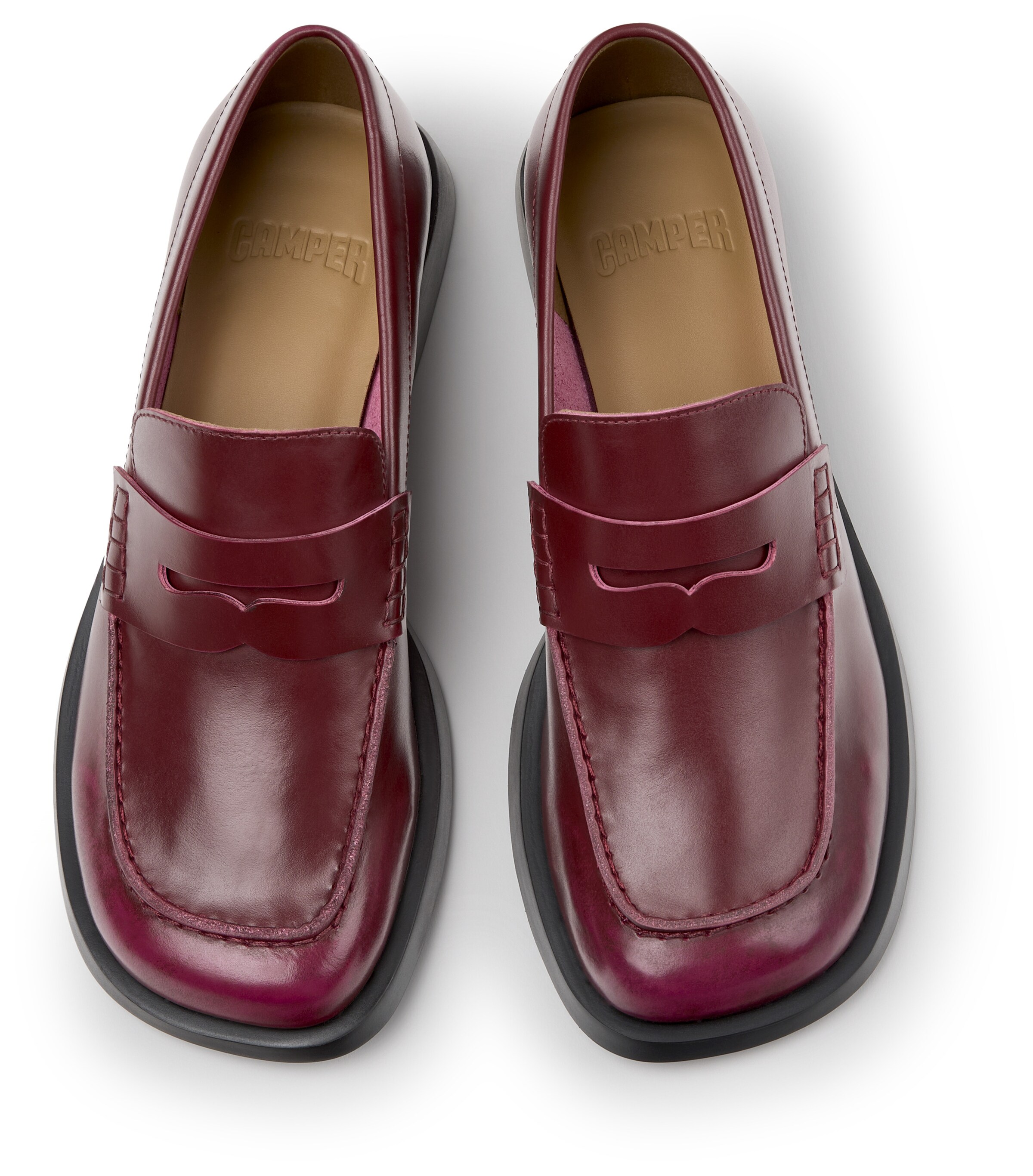 Scarpa stringata 'Donna Twins' di CAMPER in rosso