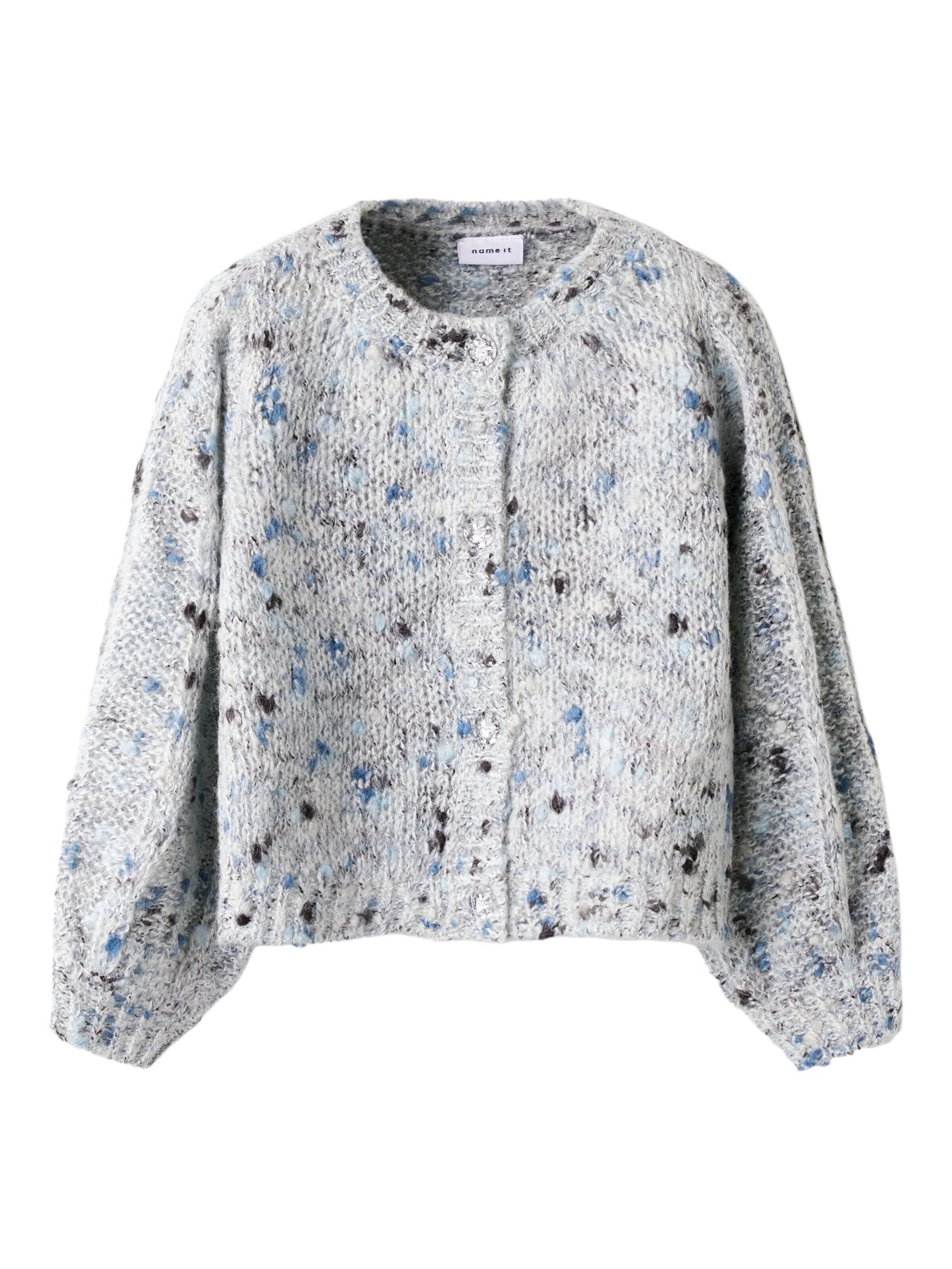 NAME IT Cardigan i grå: forside