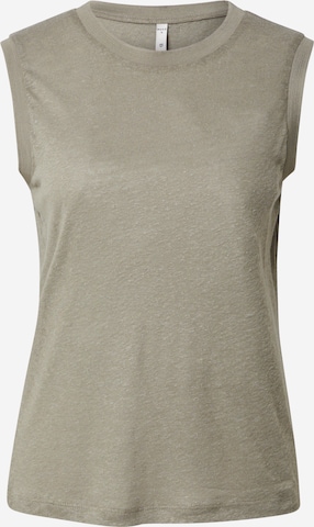 Top 'Zamalie' di PULZ Jeans in verde: frontale