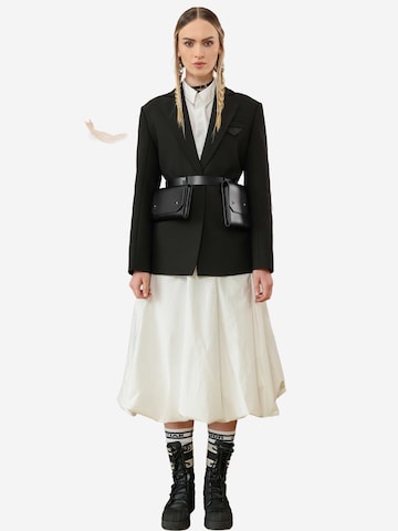 Haute Cuir - Cinturón 'Double Belt Bag' en negro