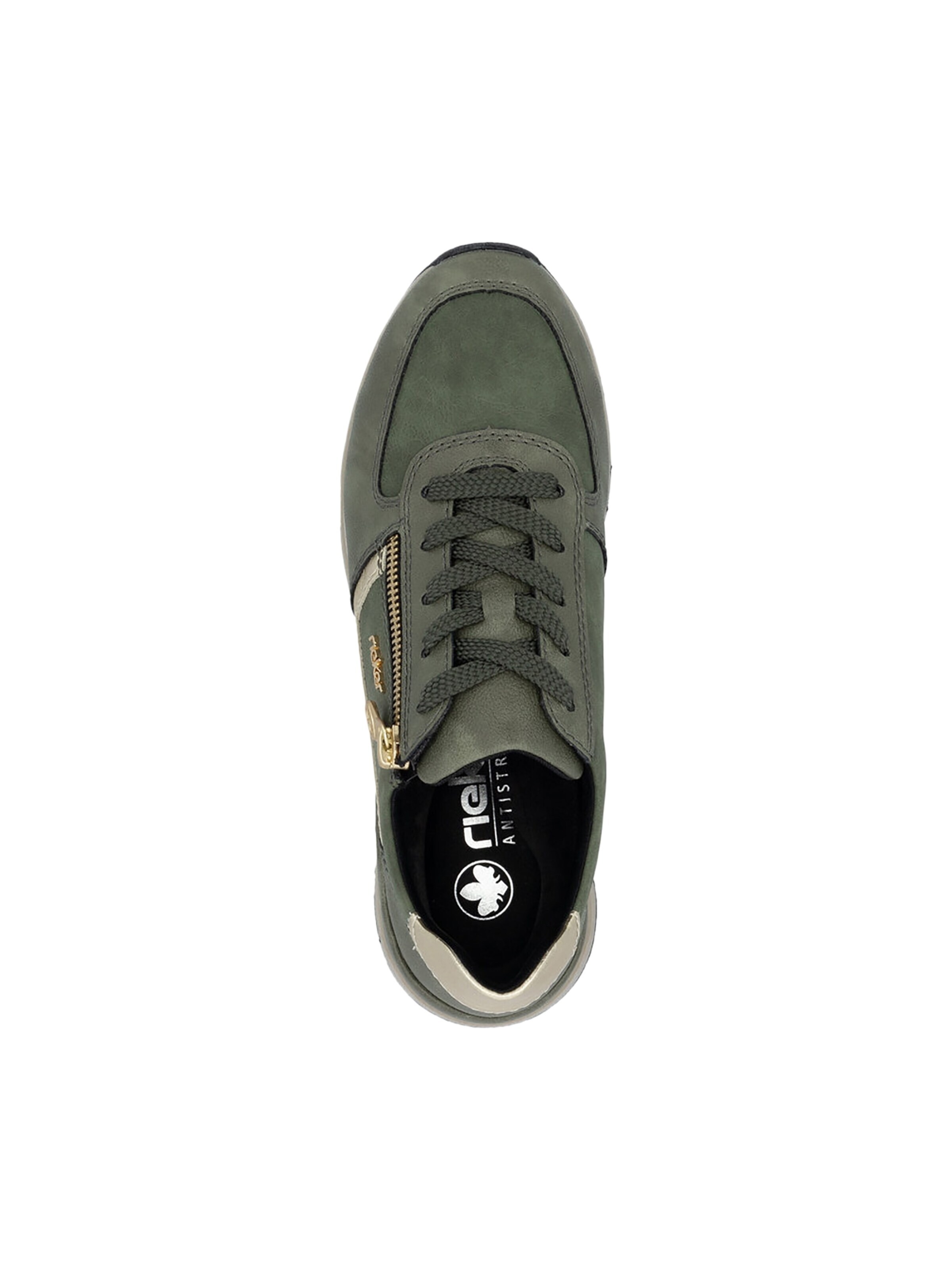 Scarpa stringata sportiva di Rieker in verde