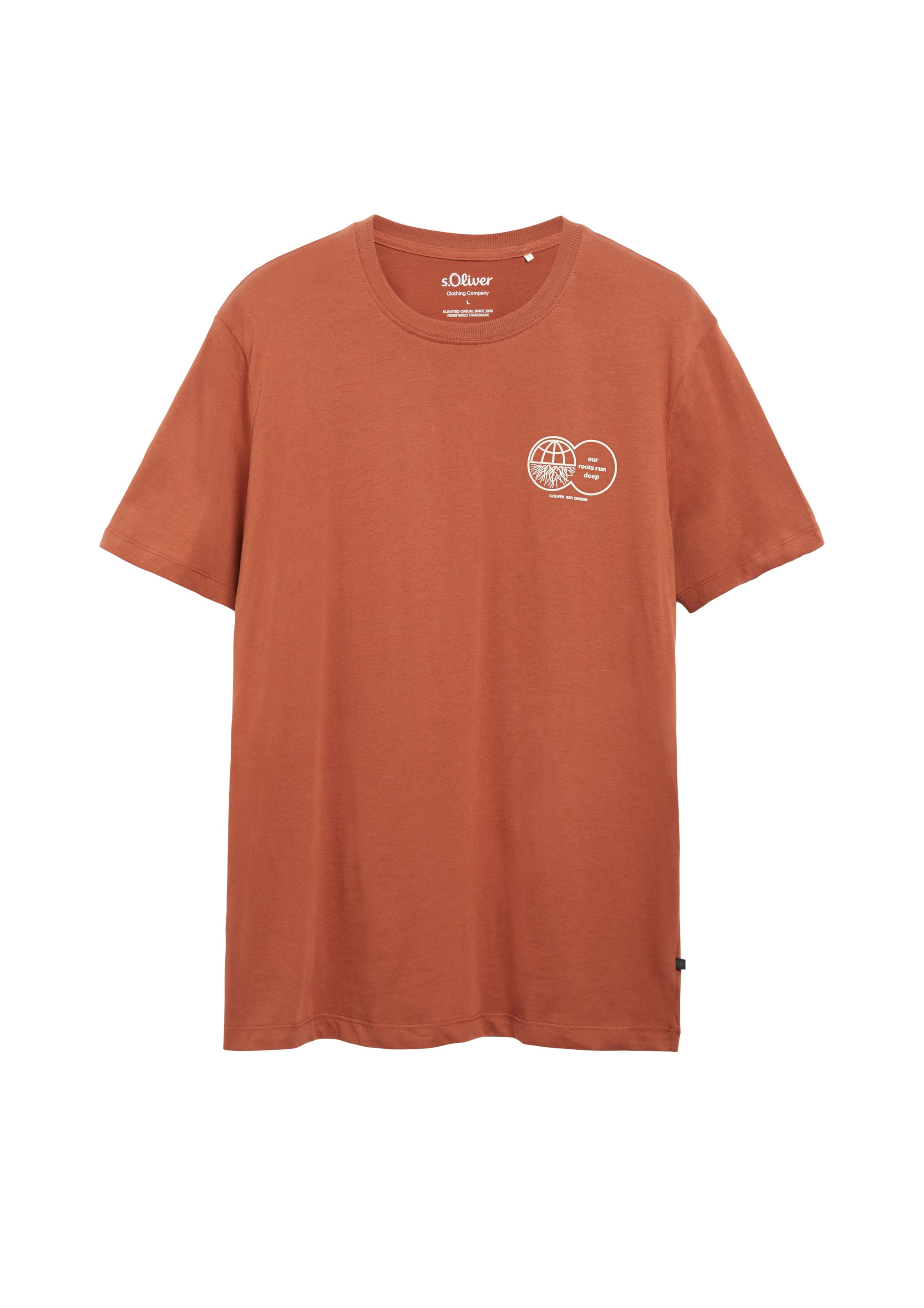 s.Oliver T-Shirt in Orange: Vorderseite
