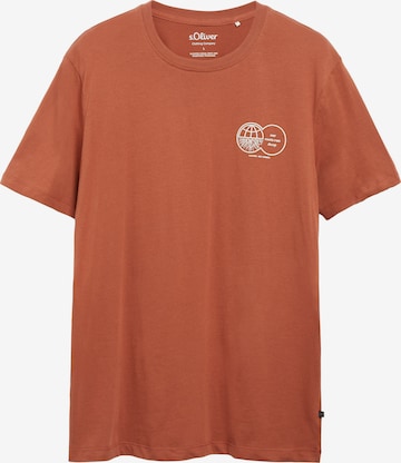 s.Oliver T-Shirt in Orange: Vorderseite
