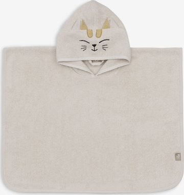 Jollein Badjas 'Diego Dog/Charlie Cat' in Beige: voorkant
