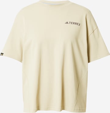 ADIDAS TERREX Performance Shirt 'Campyx' in Yellow: front