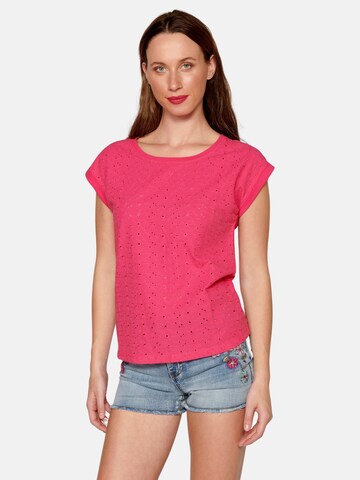 T-shirt KOROSHI en rose : devant