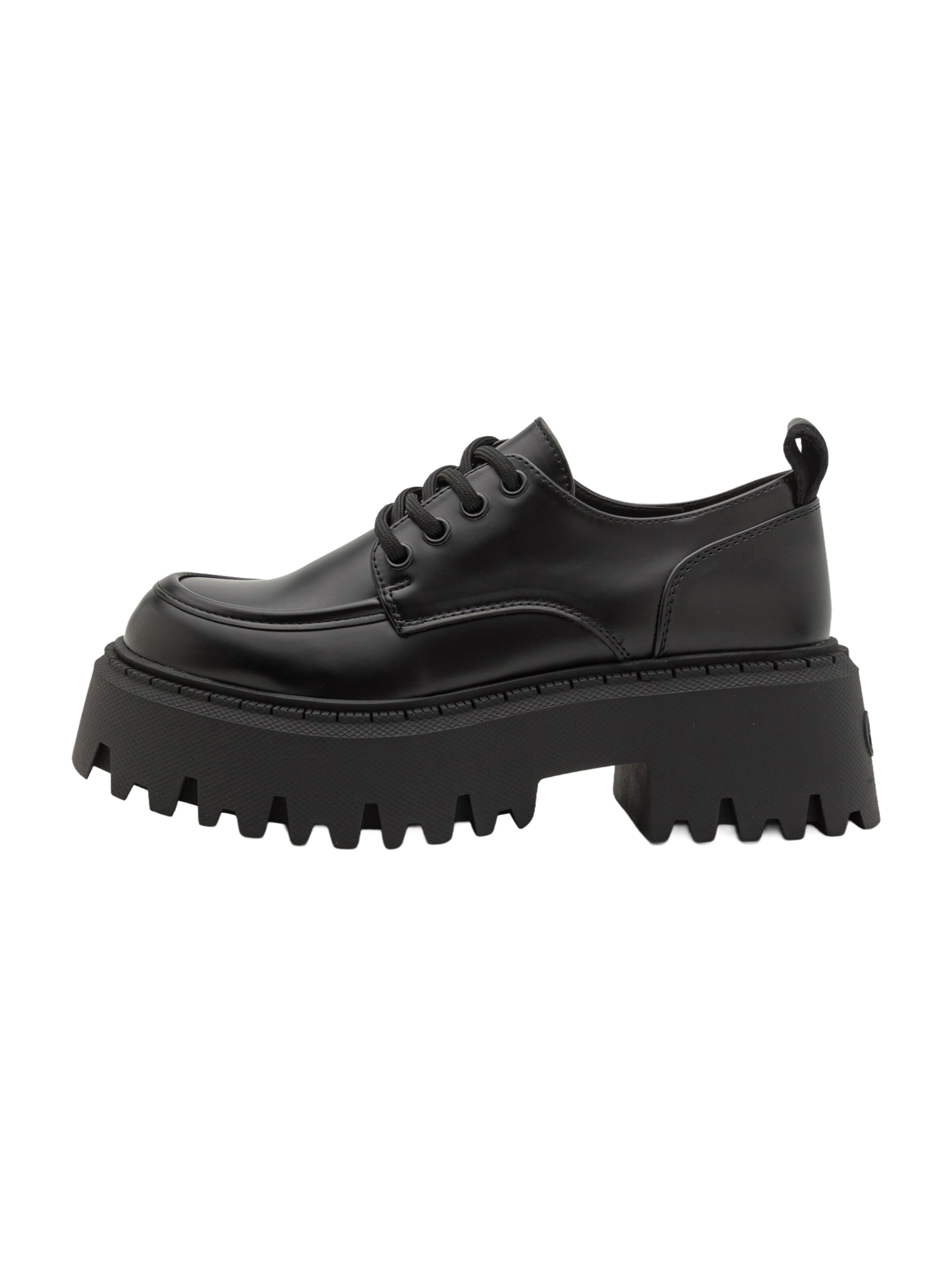 BUFFALO - Sapato com atacadores 'ASPEN' em preto: frente