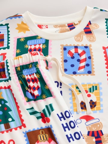 Pigiama lungo 'Family Christmas' di Next in beige