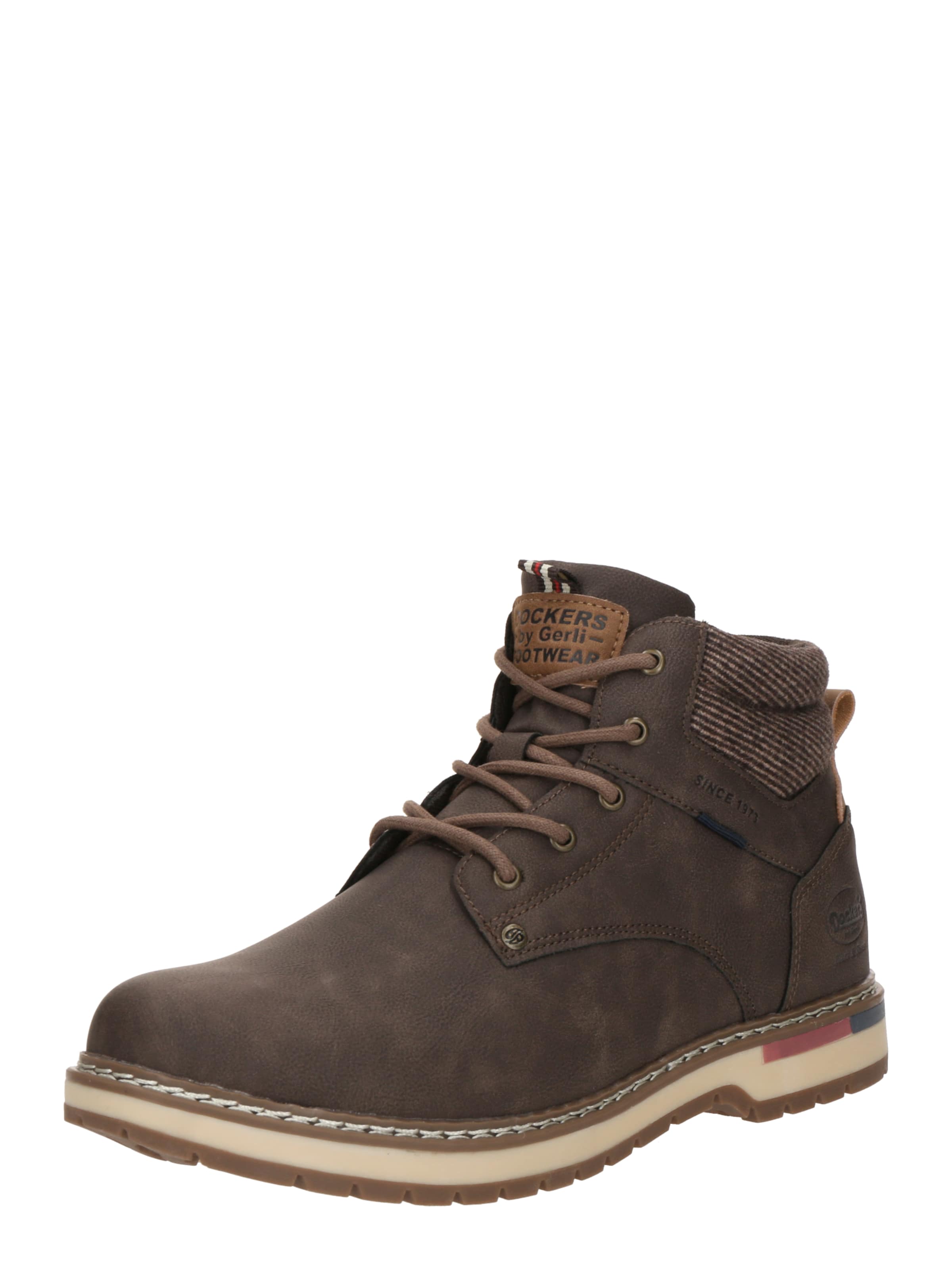 Dockers by Gerli Боти с връзки в кафяво: отпред