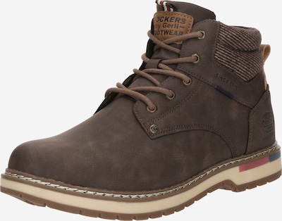 Auliniai batai su raišteliais iš Dockers by Gerli, spalva – karamelės / šokolado spalva / balkšva, Prekių apžvalga