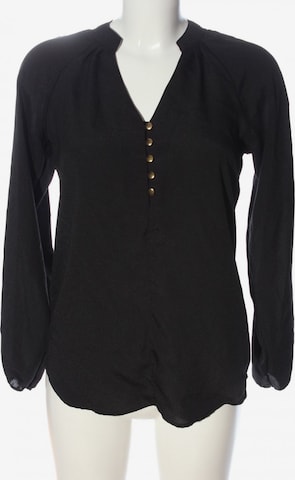 NEW YORK & COMPANY Langarm-Bluse in XS in Black: front