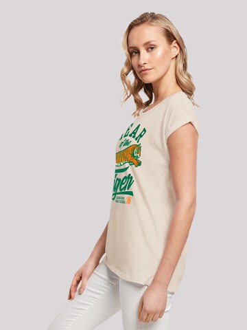 F4NT4STIC Shirt 'Stranger Things Hawkins Year of The Tiger 86 Netflix TV Series' in Beige
