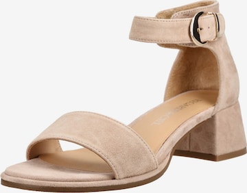 Sandalo con cinturino di Regarde le Ciel in beige: frontale