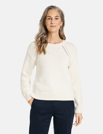 GERRY WEBER Sweater in White: front